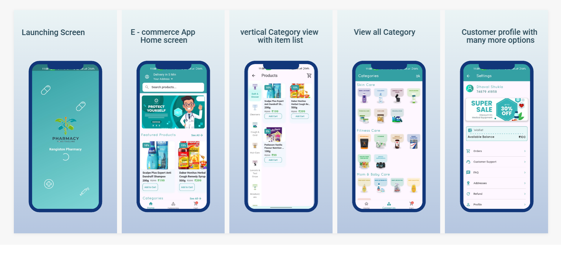 E commerce App portfolio work
